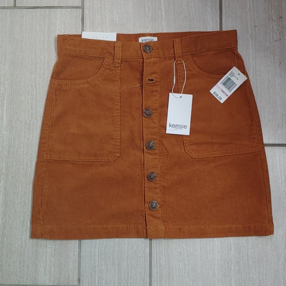 Kelsie Jeans corduroy skirt